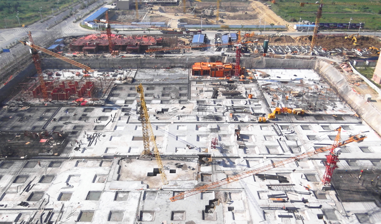 南陵華億廣場項目現(xiàn)場