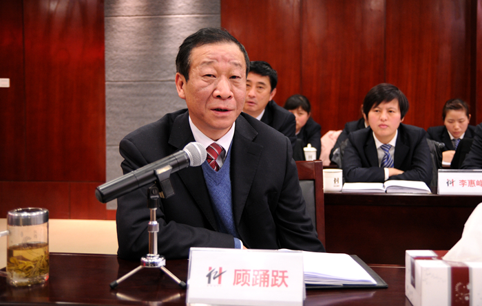 集團副總裁顧踴躍討論發言