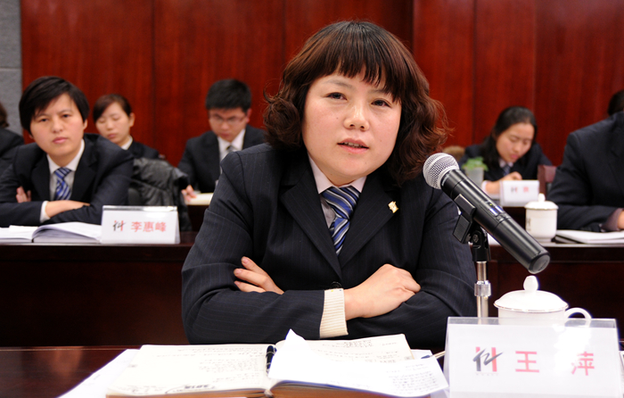 華億國際副總經理王萍討論發言
