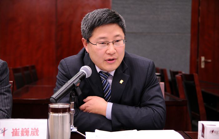 集團資金運營處處長崔巍巍討論發言