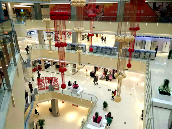 繁昌華億廣場(chǎng)中庭俯瞰圖