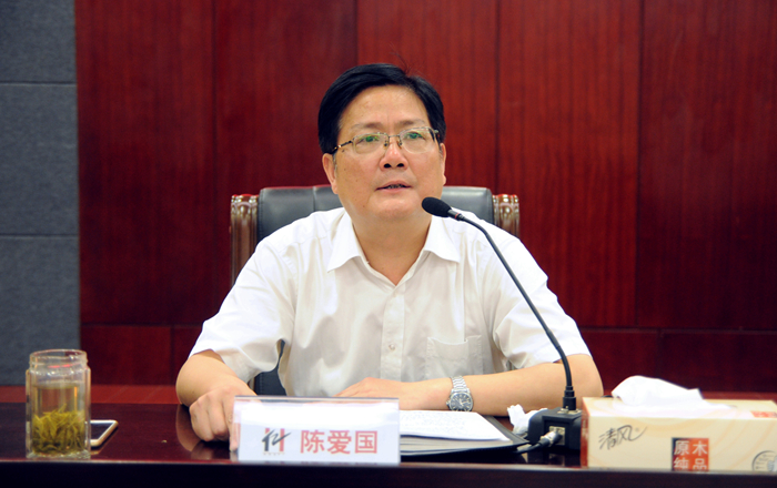 集團黨委書記、副總裁陳愛國主持會議