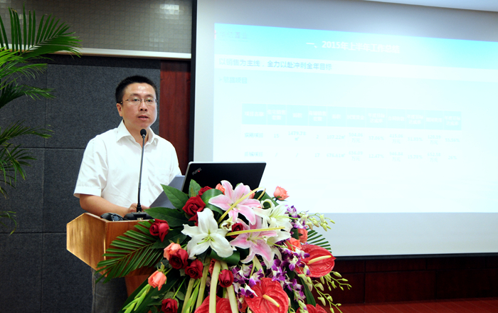 華億置業公司副總經理吳學軍作匯報